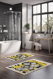 Mijölnir Juego de alfombrillas de baño CT-5358 Multicolor